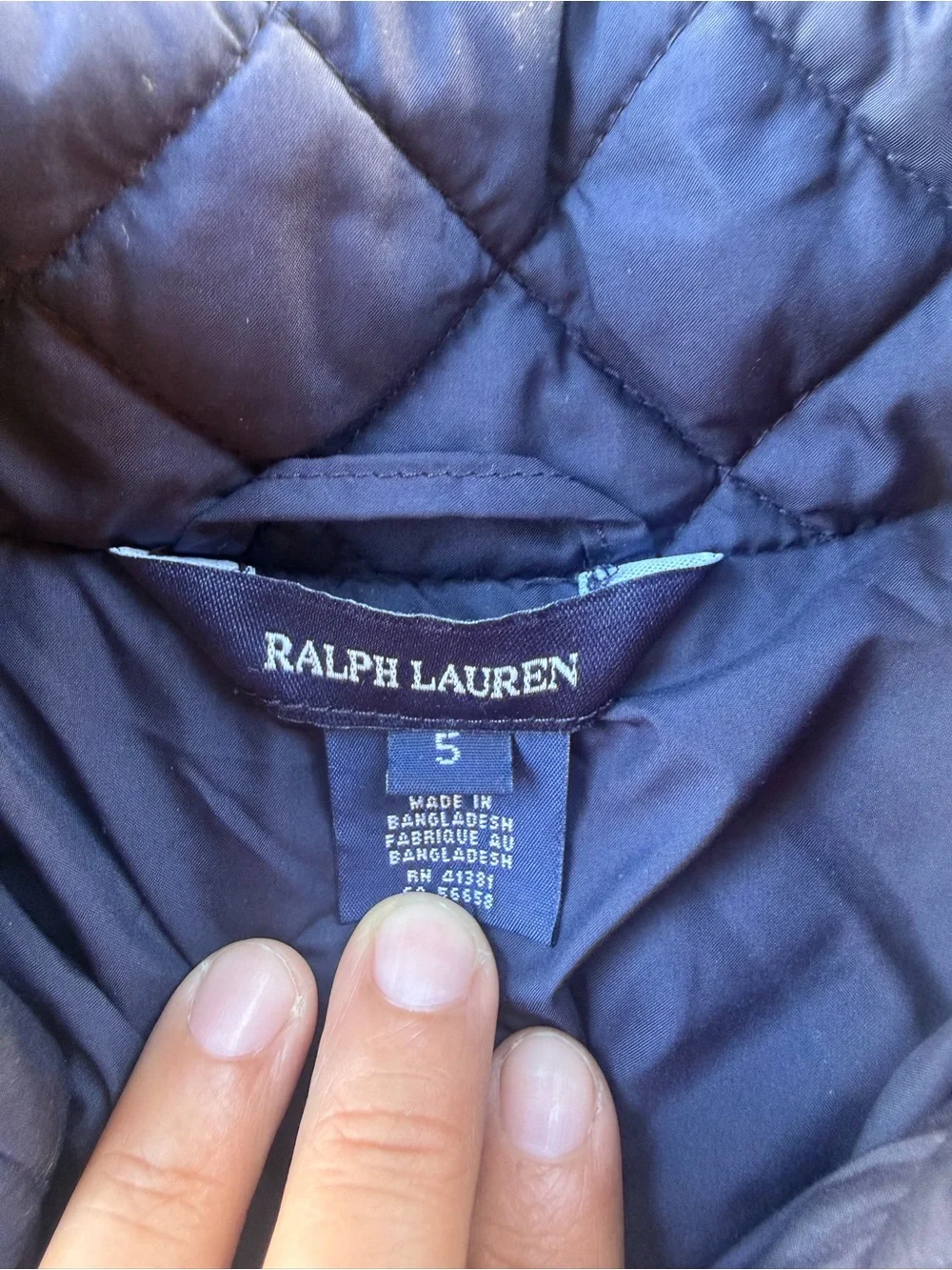 Ralph Lauren Navy Blue Girl Jacket